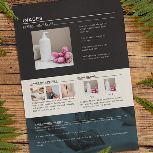 a posh brand Style guide for client hook and pixel reno nevada